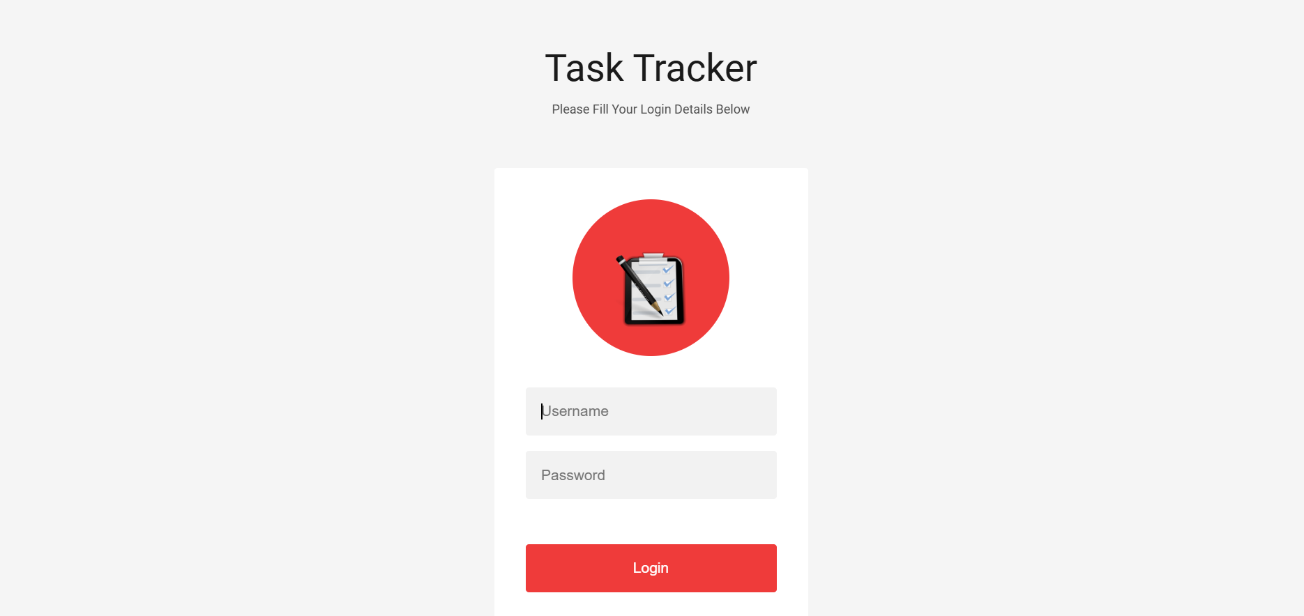 TaskTracker Login