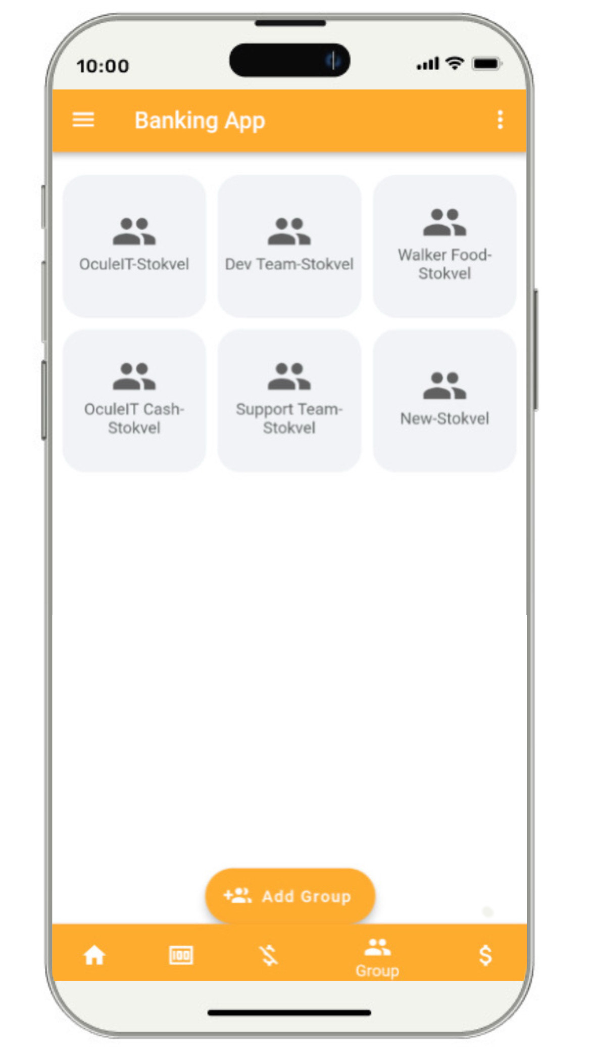 Bank App Home Screen