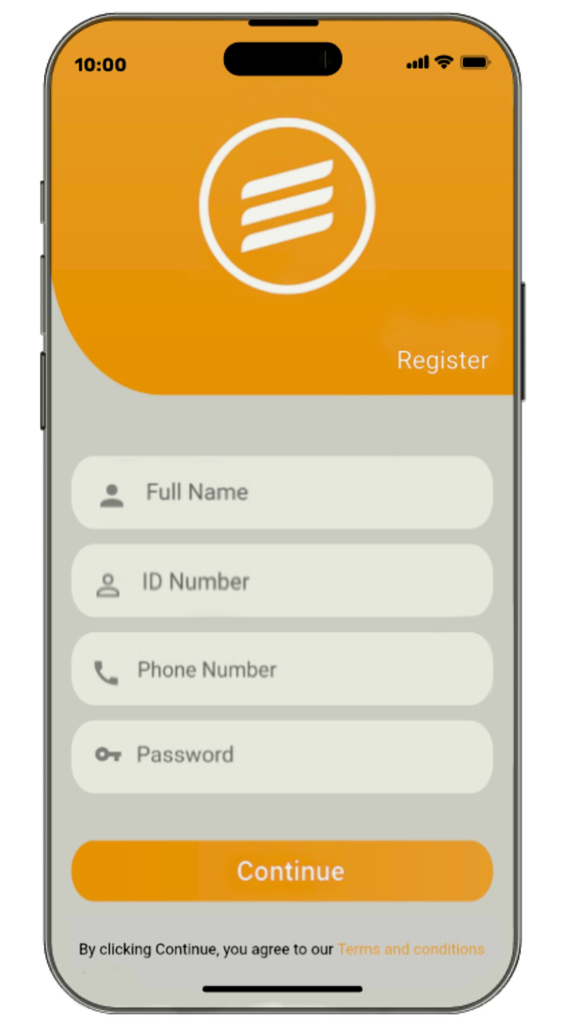 Registration Screen